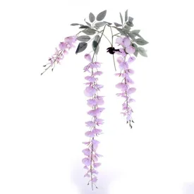 105cm Pink Trailing Wisteria Spray - Artificial Single Stem