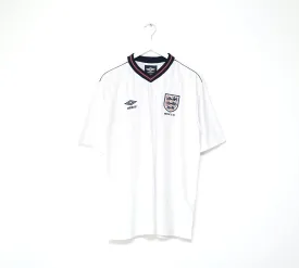 1986 LINEKER England #10 Retro Umbro Home Football Shirt (L) Mexico World Cup