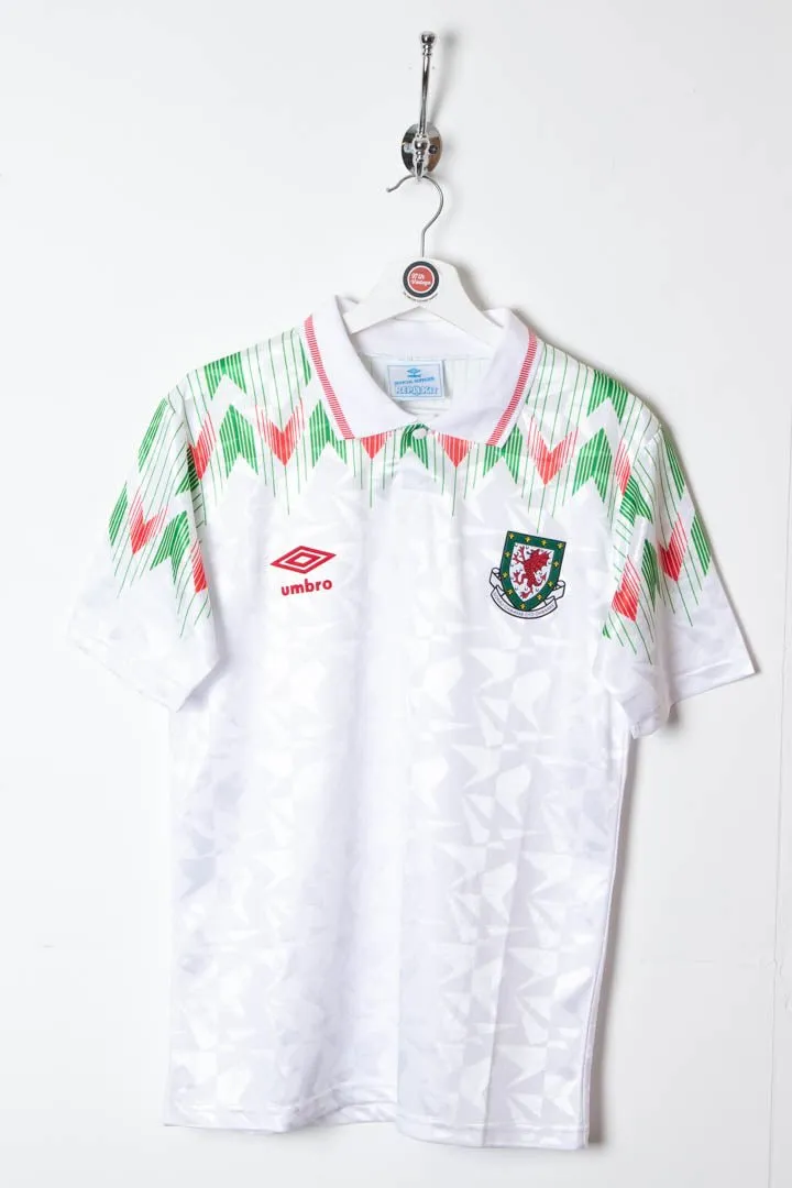 1990 Wales Away Umbro Football Shirt (S)