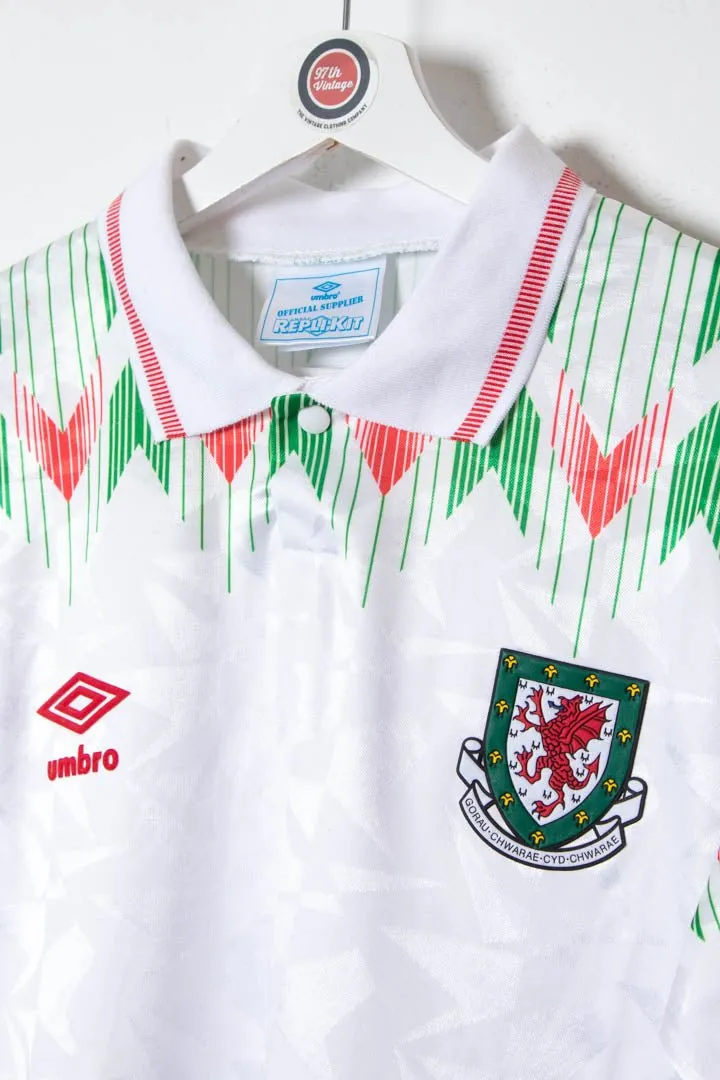 1990 Wales Away Umbro Football Shirt (S)