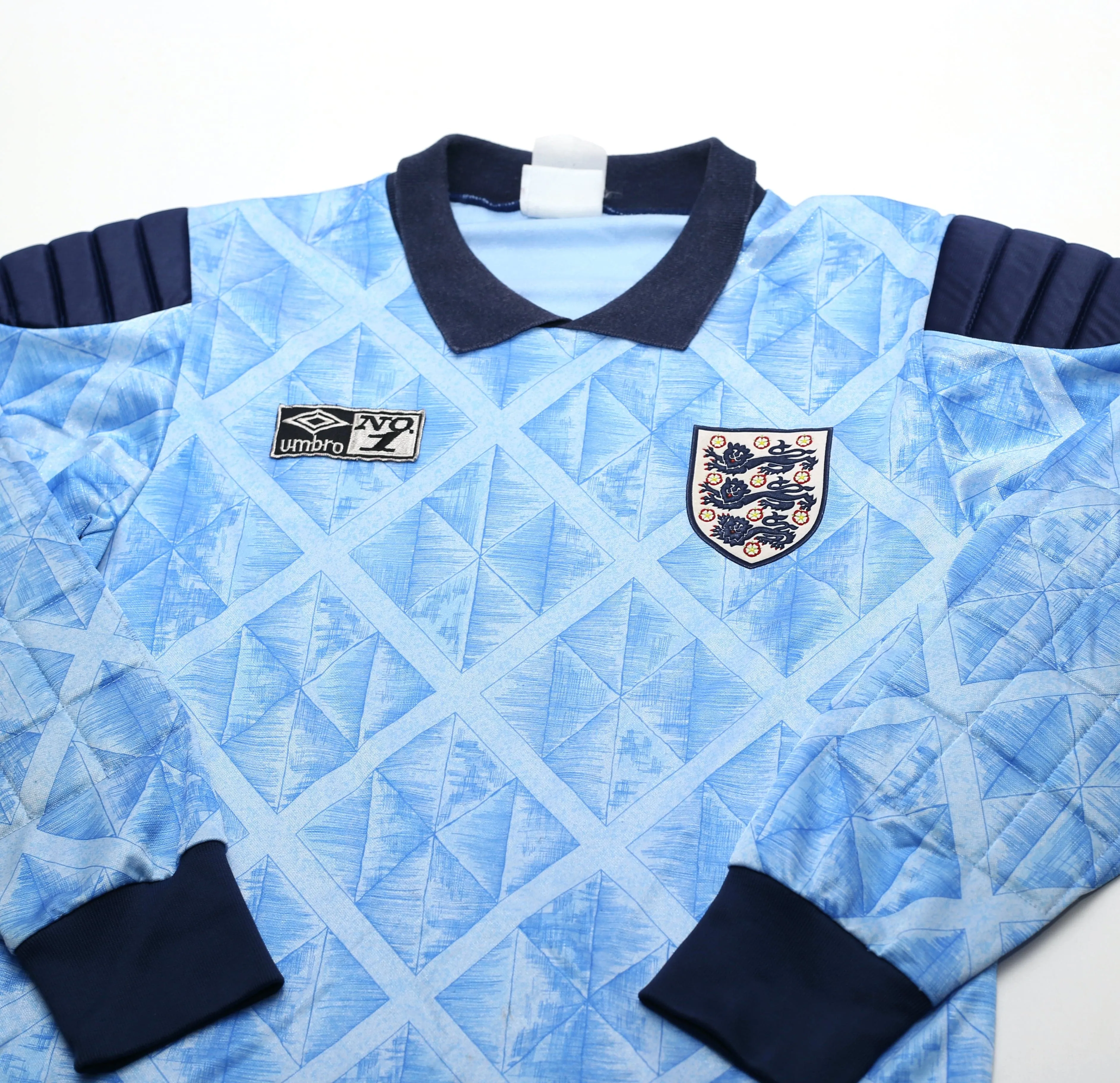 1990/92 SHILTON #1 England Vintage Umbro GK Shirt and Shorts (S)