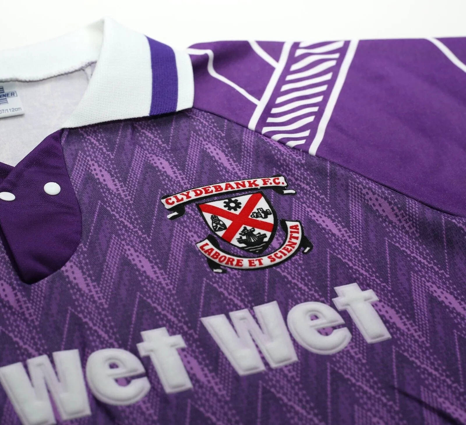 1993/95 CLYDEBANK Vintage Matchwinner WET WET WET Away Football Shirt (L) MINT BNWOT