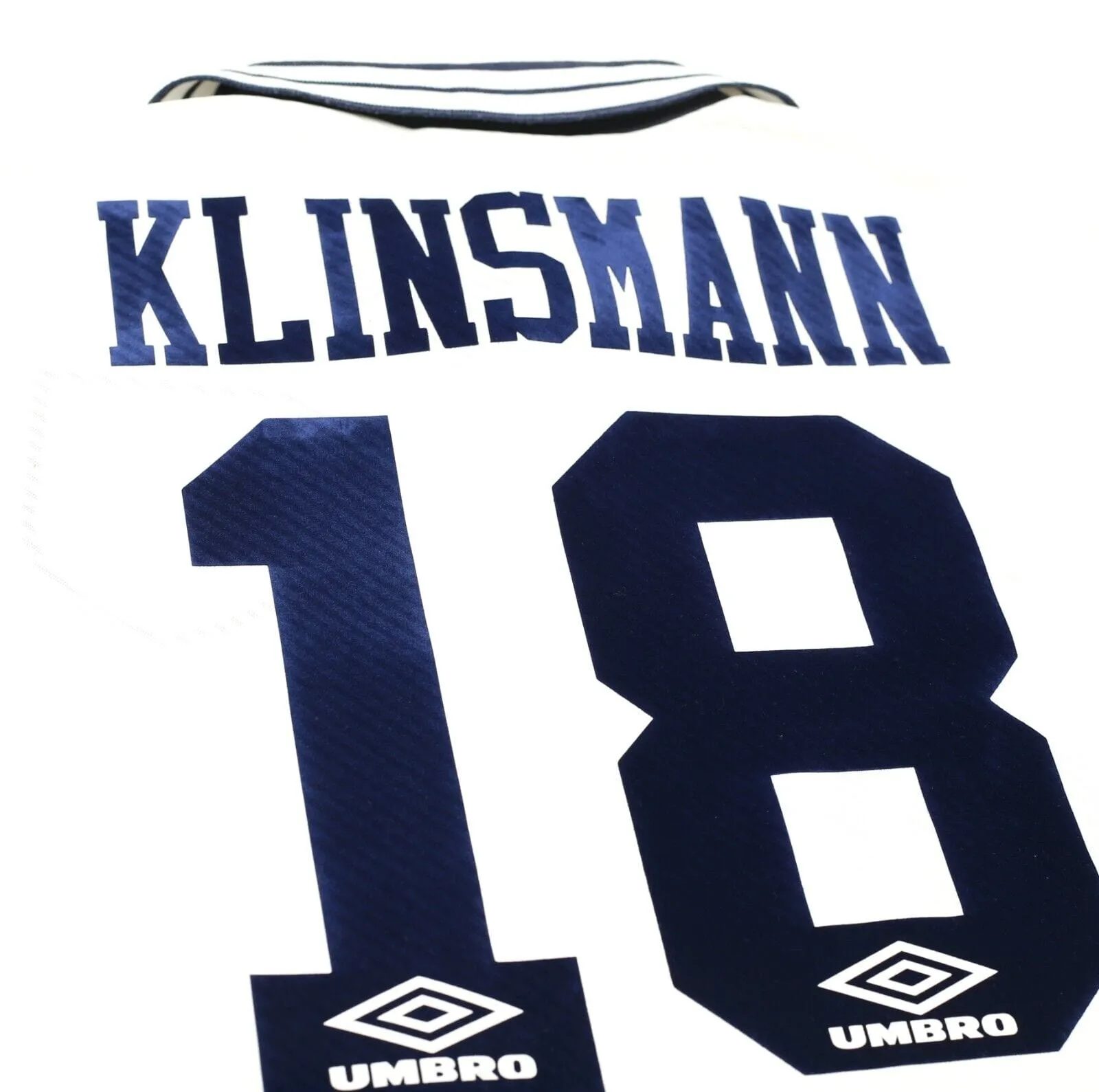 1993/95 KLINSMANN #18 Tottenham Hotspur Vintage Umbro Home Football Shirt (XL)