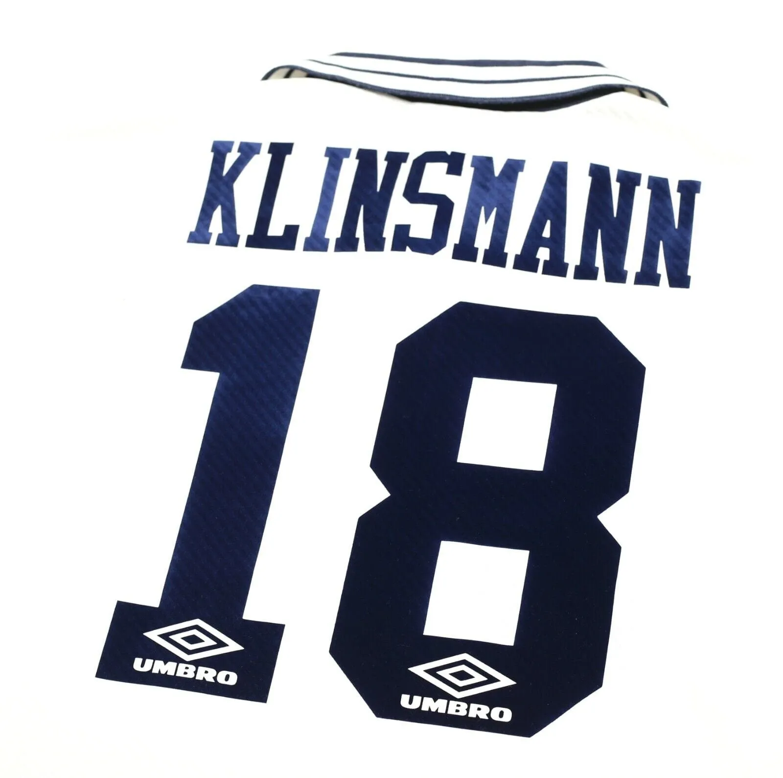 1993/95 KLINSMANN #18 Tottenham Hotspur Vintage Umbro Home Football Shirt (XL)