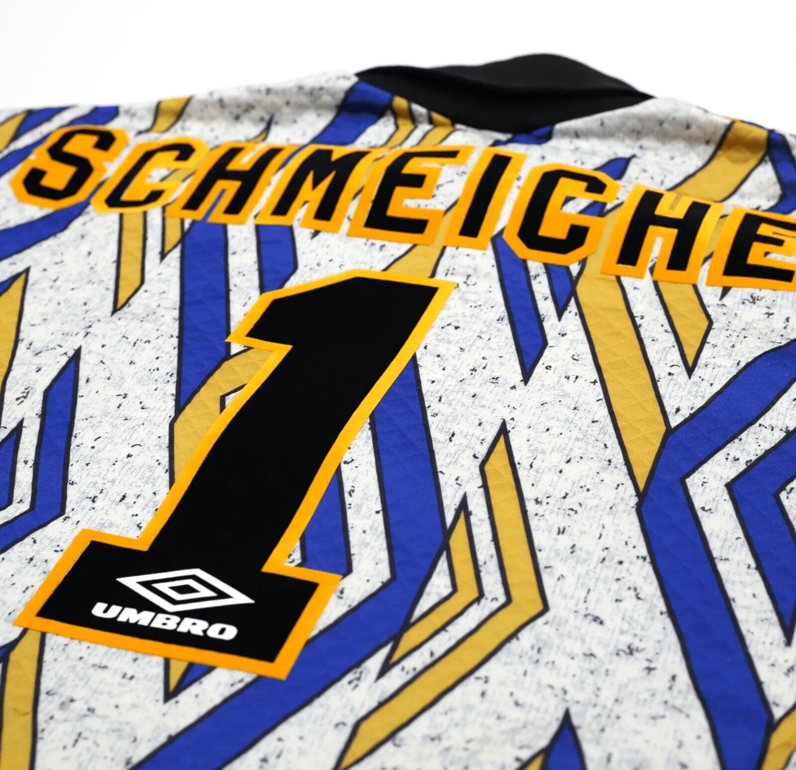 1993/95 SCHMEICHEL #1 Manchester United Vintage Umbro Away GK Football Shirt (S)