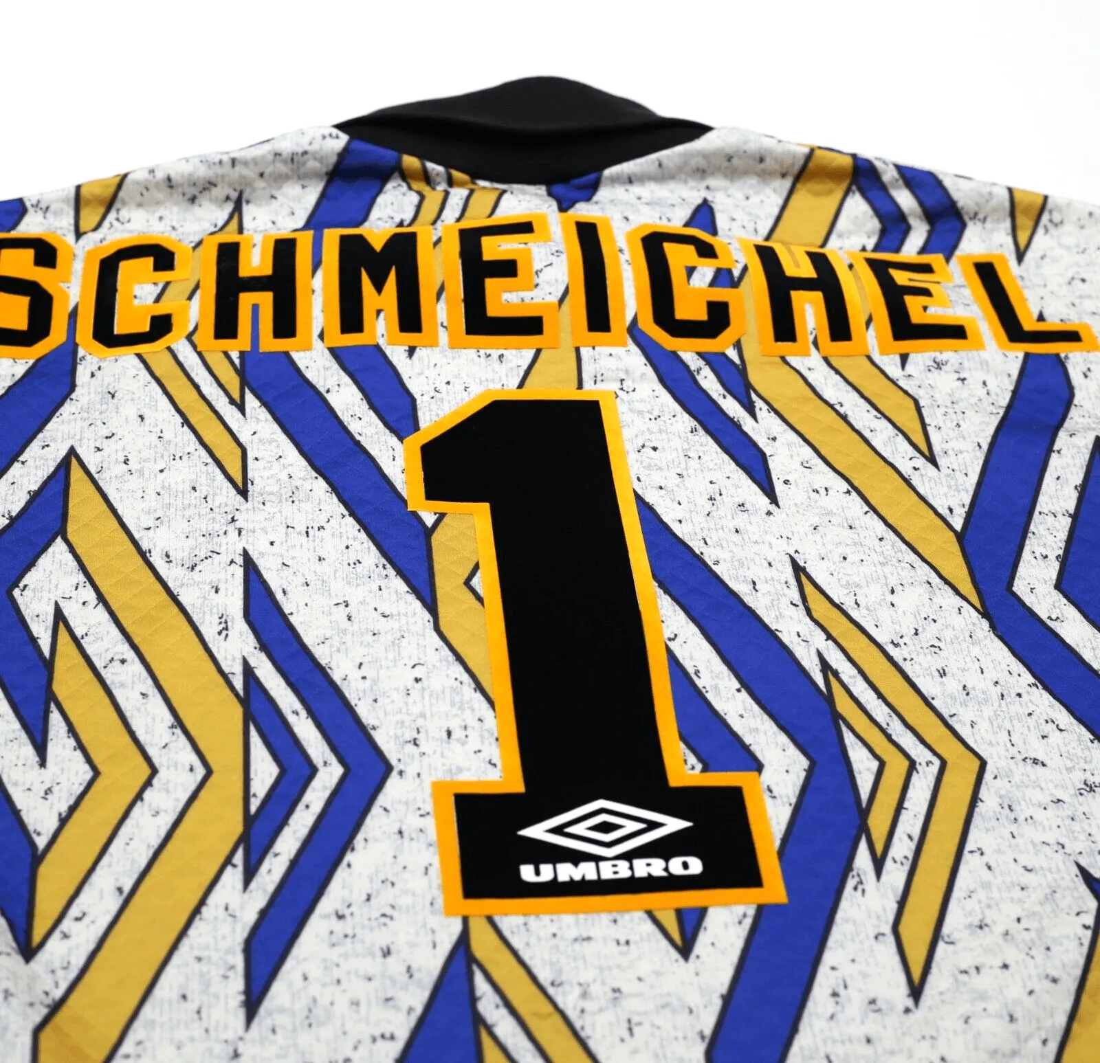 1993/95 SCHMEICHEL #1 Manchester United Vintage Umbro Away GK Football Shirt (S)