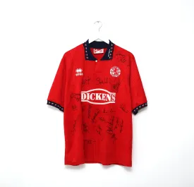 1994/95 MIDDLESBROUGH Vintage Errea Home Football Shirt Jersey (XL) SQUAD SIGNED