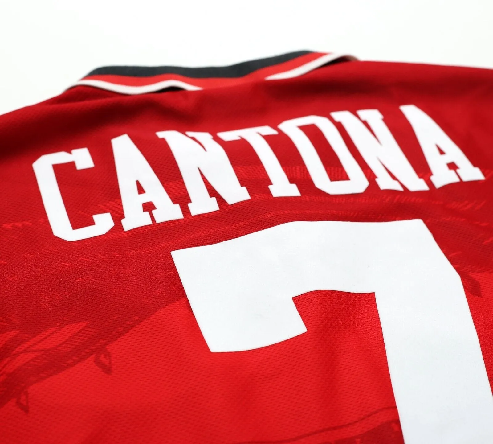 1994/96 CANTONA #7 Manchester United Vintage Umbro Home Football Shirt (L/XL)