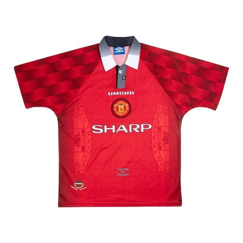 1996-98 Manchester United Umbro Home Shirt (M) Excellent