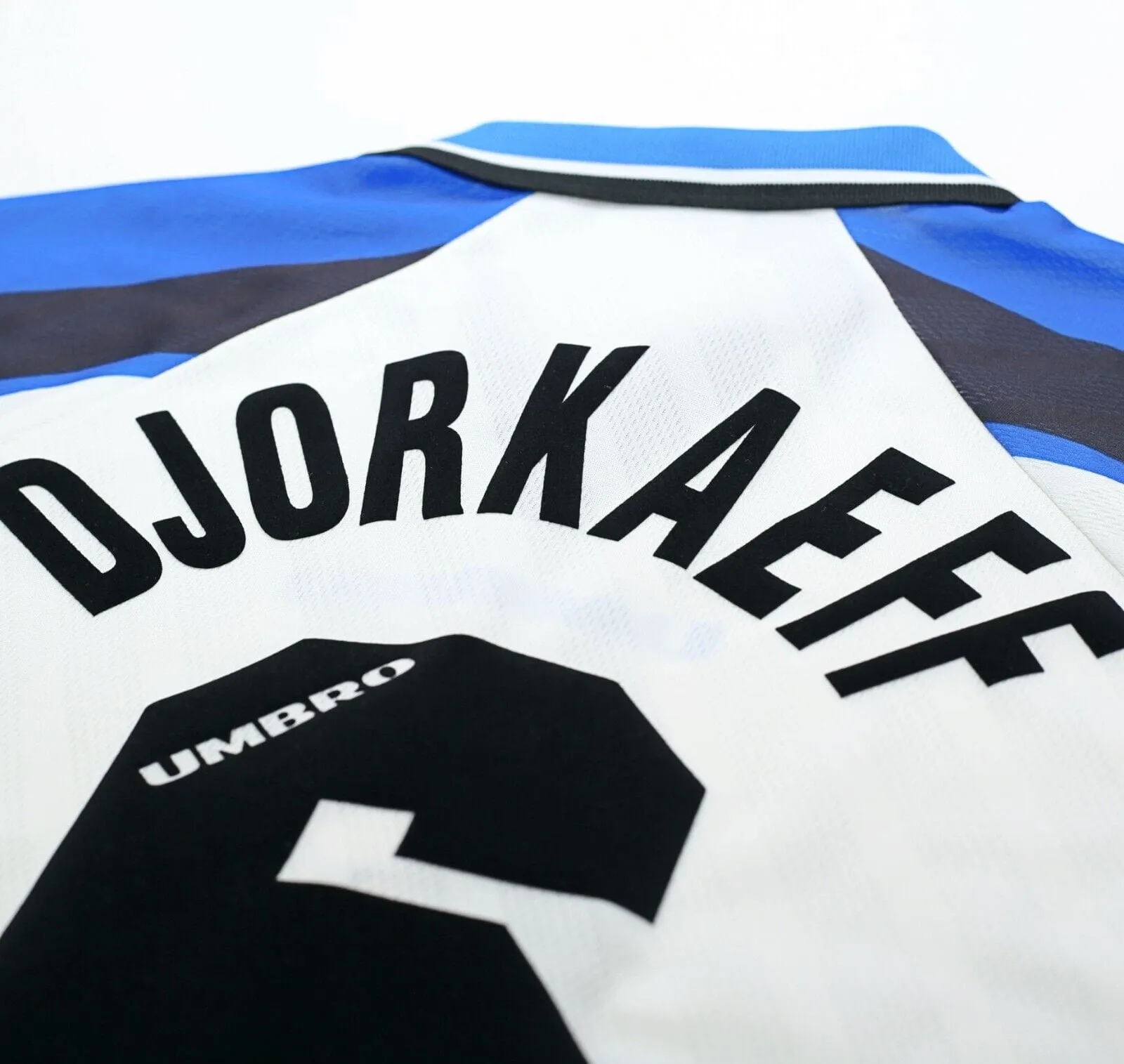 1996/97 DJORAEFF #6 Inter Milan Vintage Umbro Away Football Away Shirt (XL)