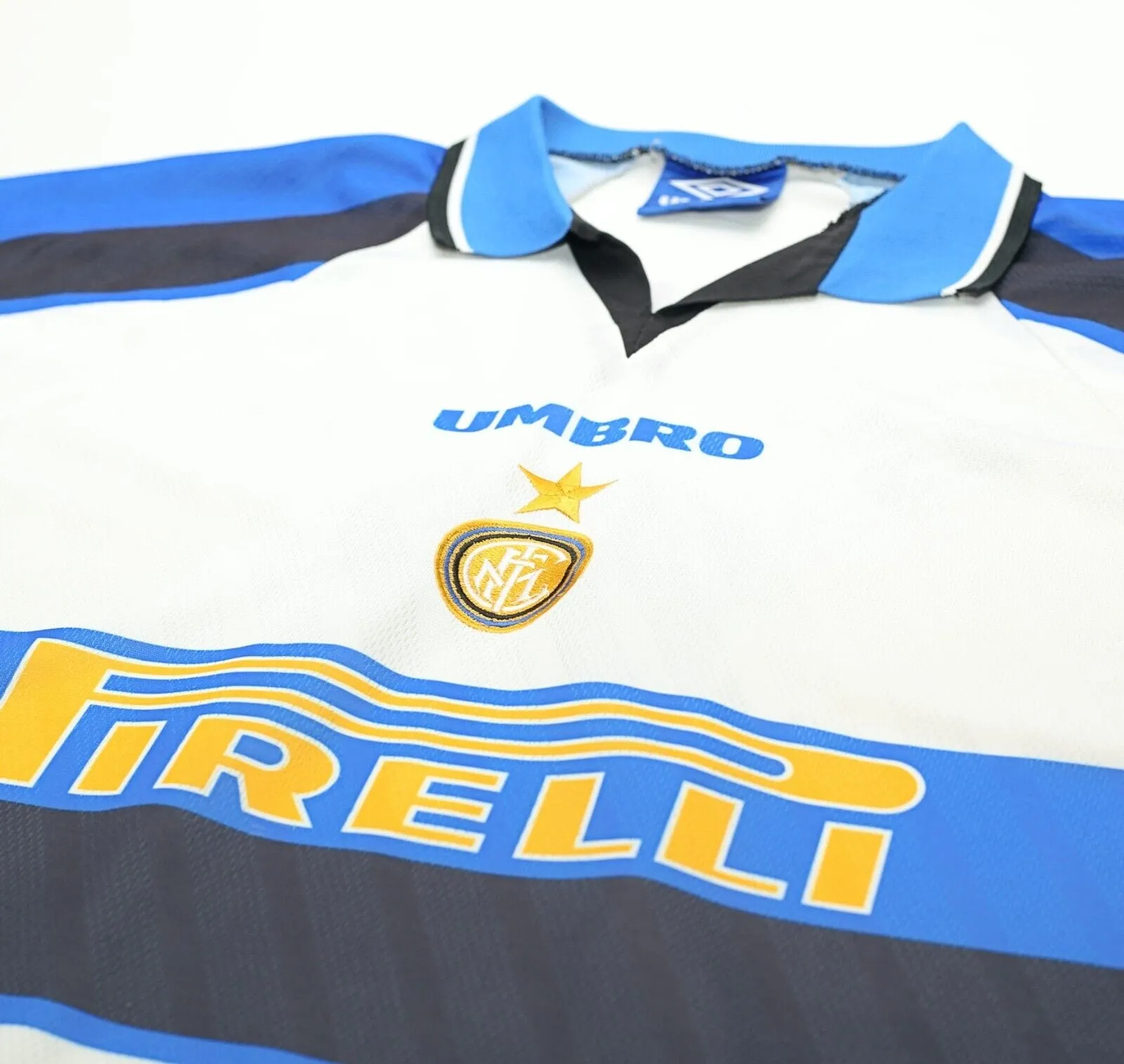 1996/97 DJORAEFF #6 Inter Milan Vintage Umbro Away Football Away Shirt (XL)