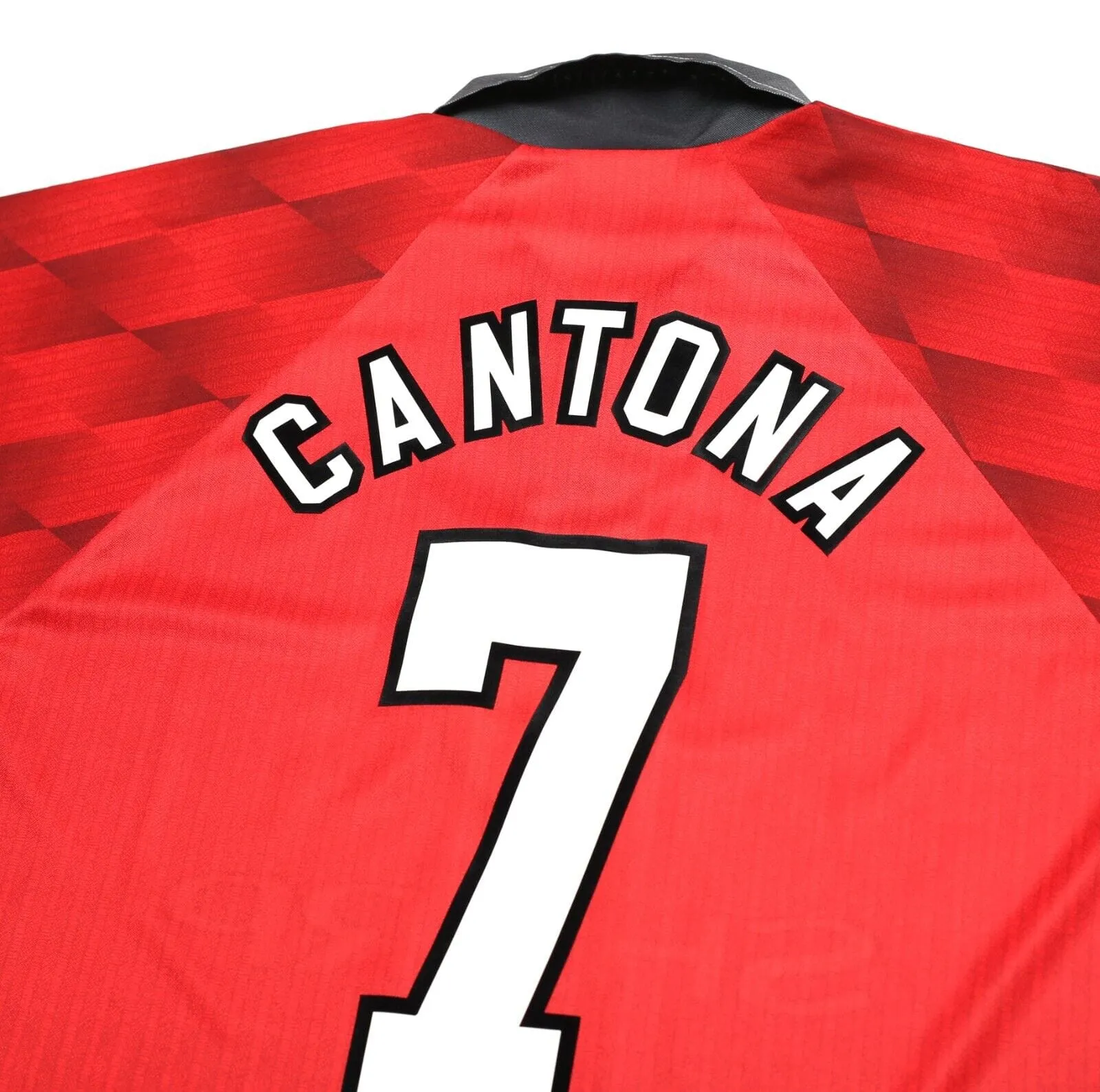 1996/98 CANTONA #7 Manchester United Vintage Umbro Home Football Shirt (M)