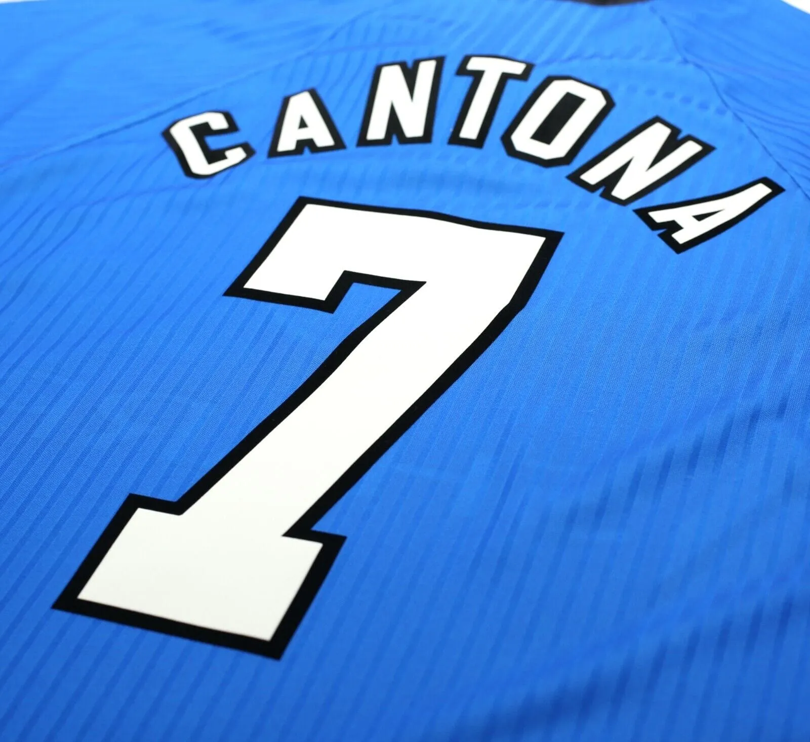 1996/98 CANTONA #7 Manchester United Vintage Umbro Third Football Shirt (L)