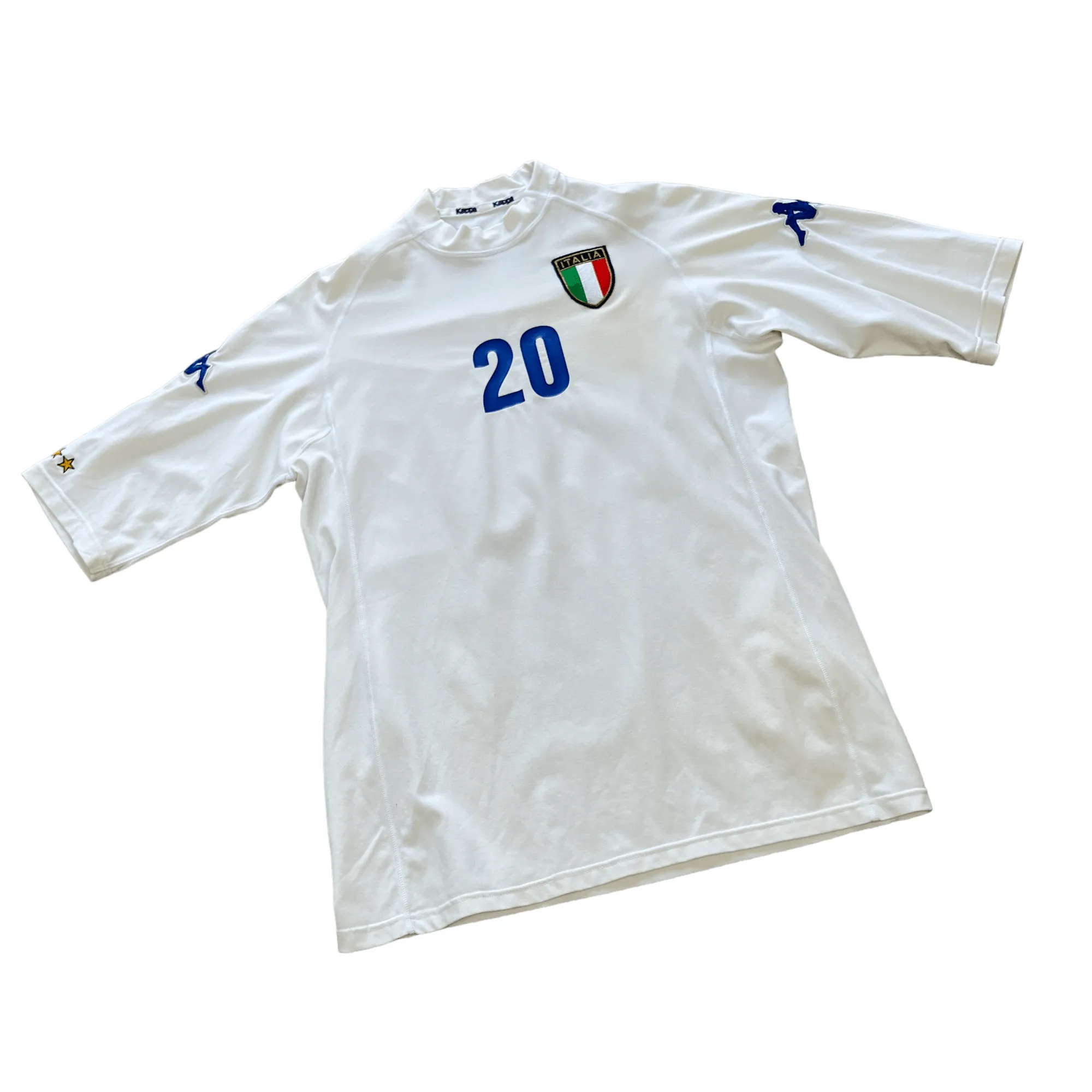 2000-01 White Kappa Italy Home Shirt - Large