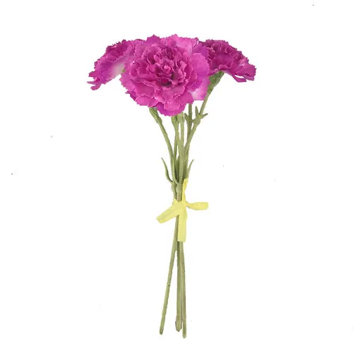 26 cm Artificial Mauve Carnation Bloom Bunch