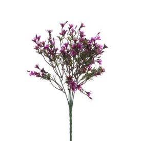 31cm Mauve Plastic Filler Bush - Artificial