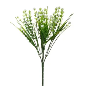 32cm Artificial Plastic White Gyp Bush - Wedding Christmas Bunch