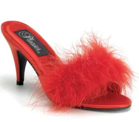 3" Marabou Slipper (AMOUR-03)