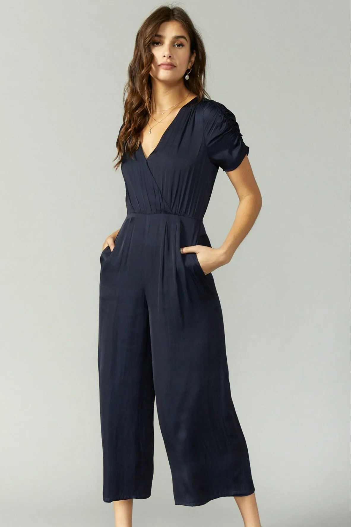 Abigail Gathered Sleeve Jumpsuit