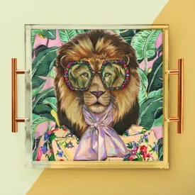 Acrylic Lion Serving Tray