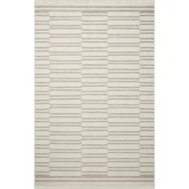 Amber Lewis x Loloi Malibu-03 Ivory/Dove Indoor/Outdoor Rug