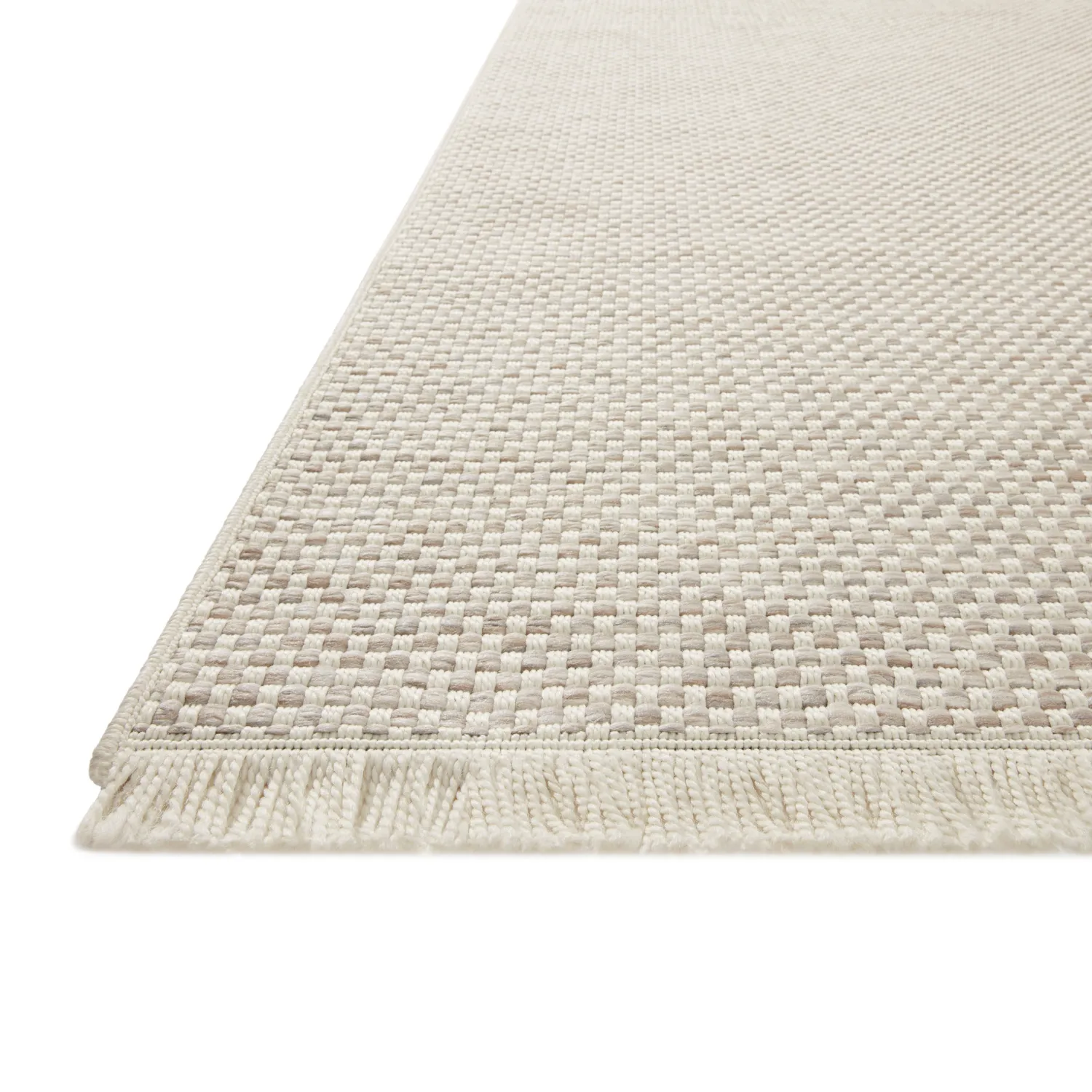 Amber Lewis x Loloi Malibu-05 Ivory/Dove Indoor/Outdoor Rug