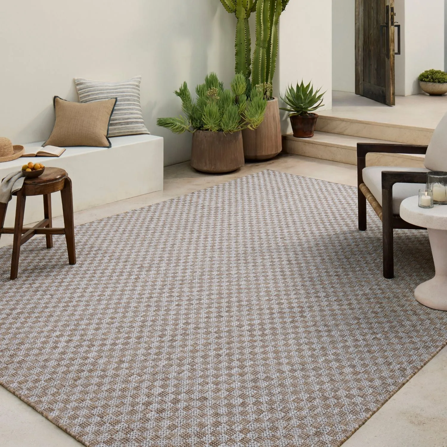 Amber Lewis x Loloi Topanga Natural/Silver Indoor/Outdoor Rug