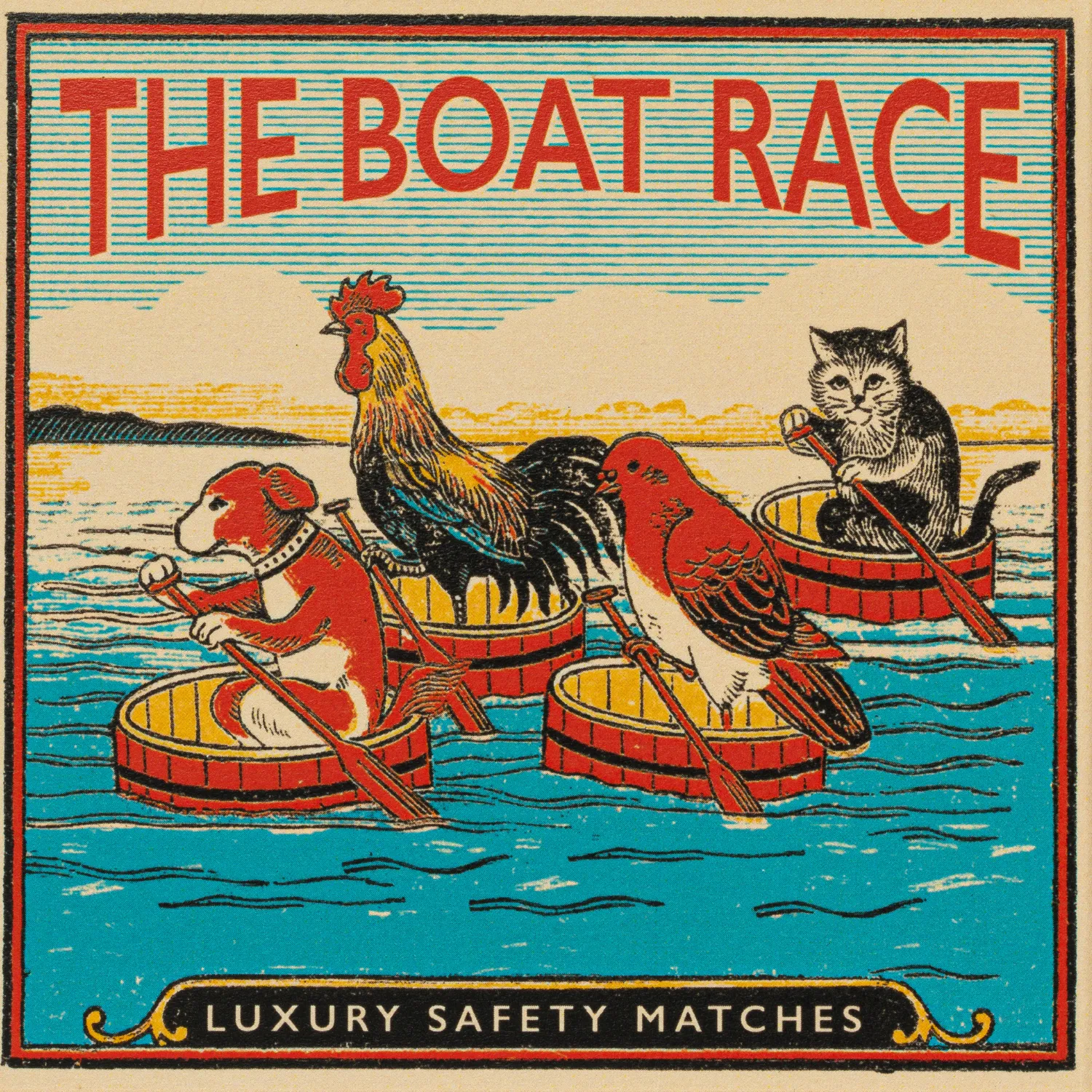 Animal Boat Race Collectible Matchbox