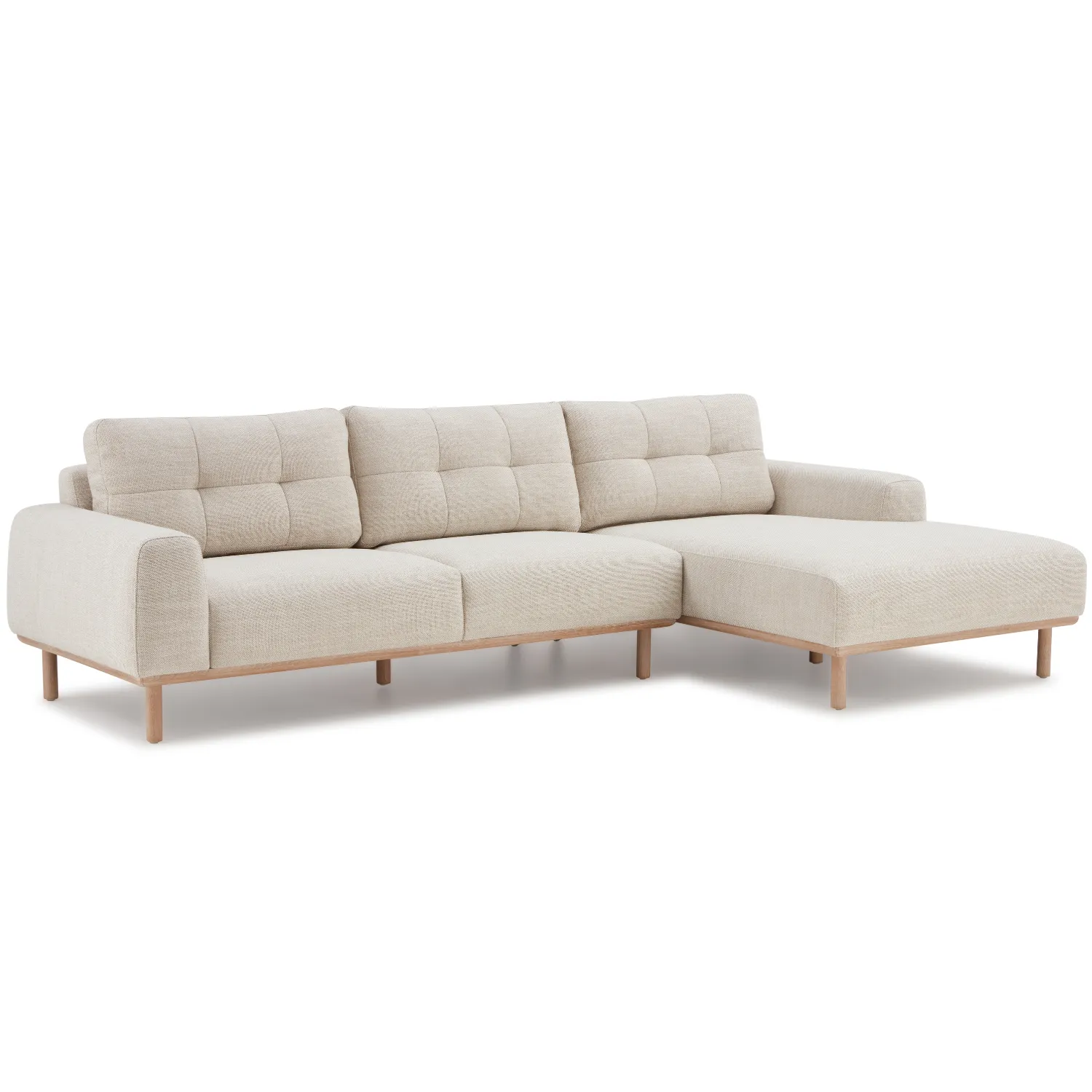 Annex 118" Link Natural Chaise Sectional