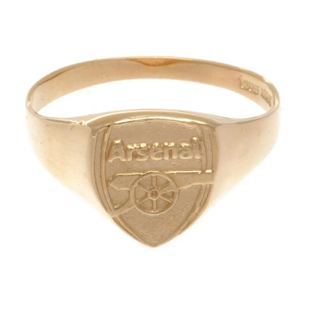 Arsenal FC 9ct Gold Crest Ring