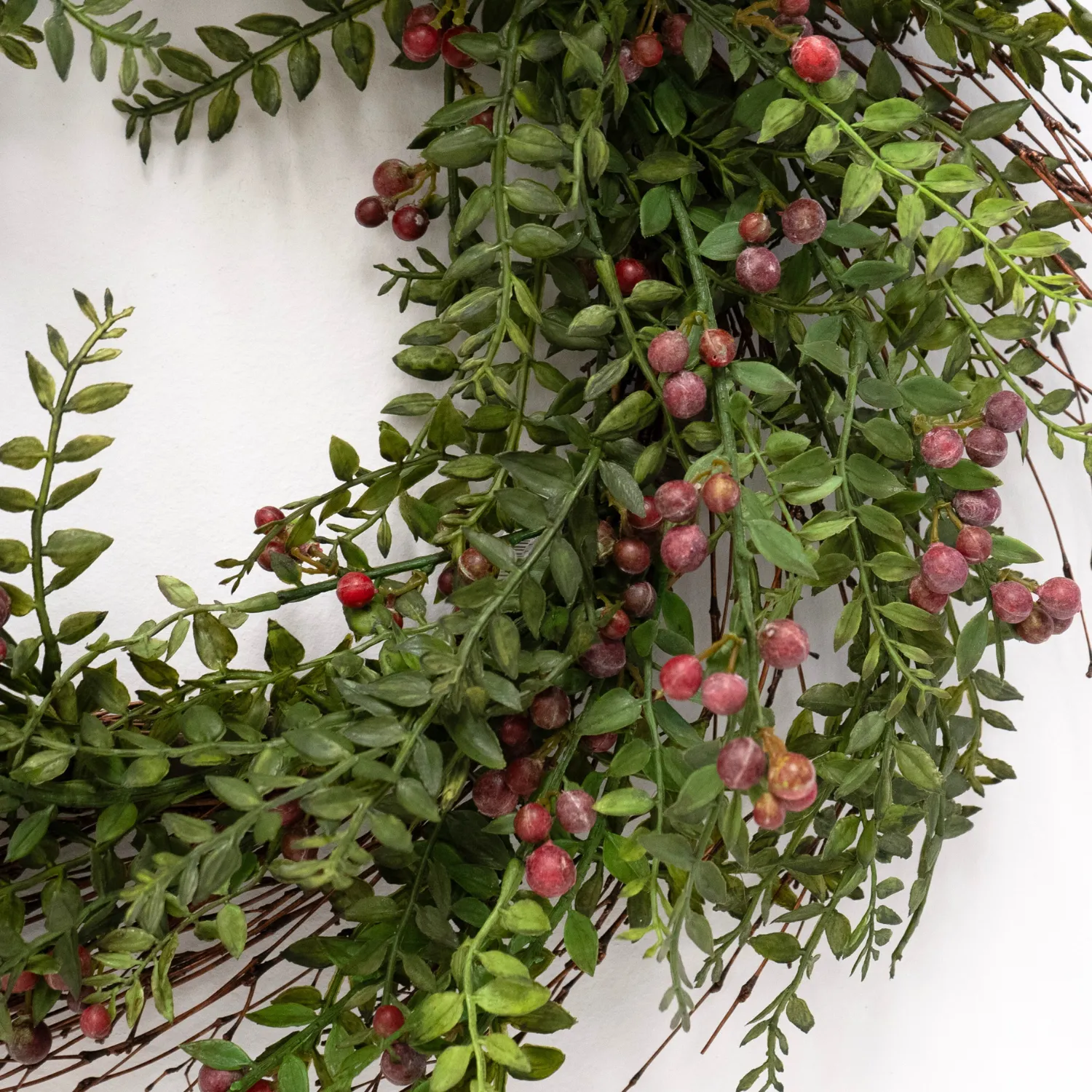 Artificial 24" Red Berry Wreath