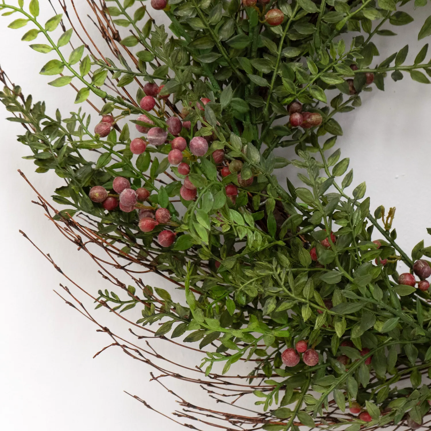 Artificial 24" Red Berry Wreath