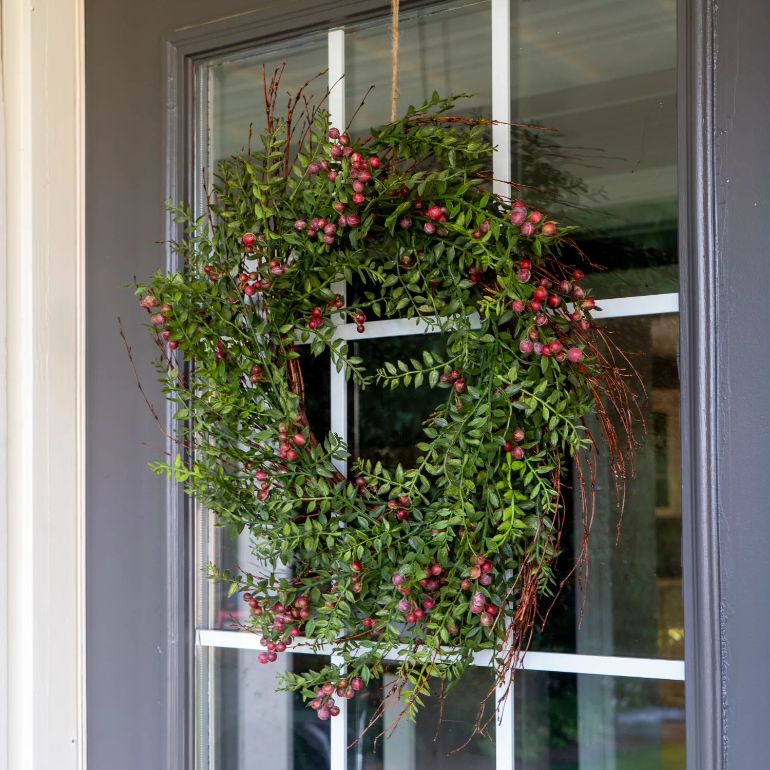 Artificial 24" Red Berry Wreath