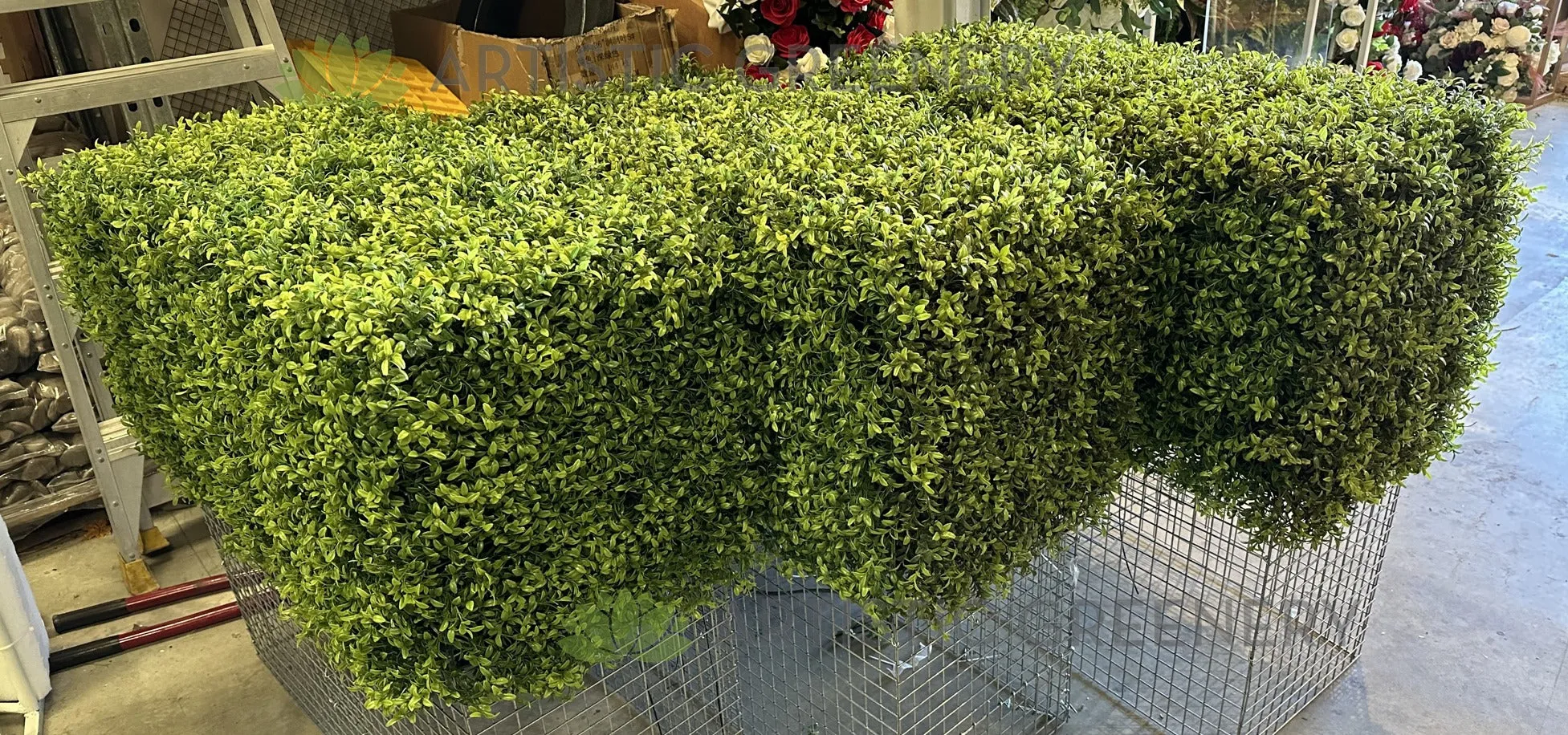 Artificial Hedge (made-to-order) 40 45cm H x 38cm W x 92cm L (Ref: Lloyd H)