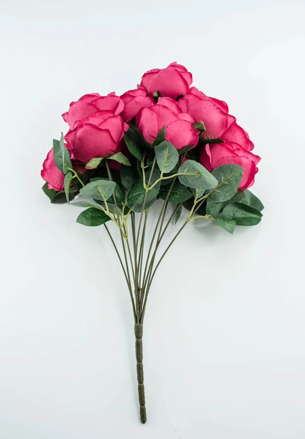 Artificial Roses - watermelon fuchsia pink