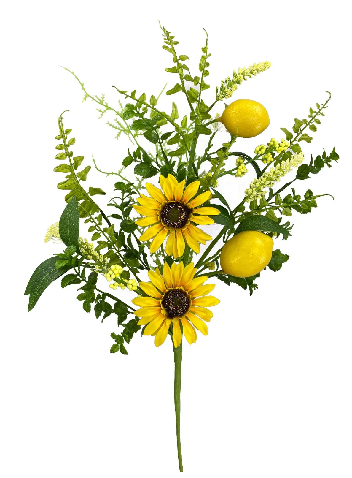 Artificial Sunflower and lemon spray