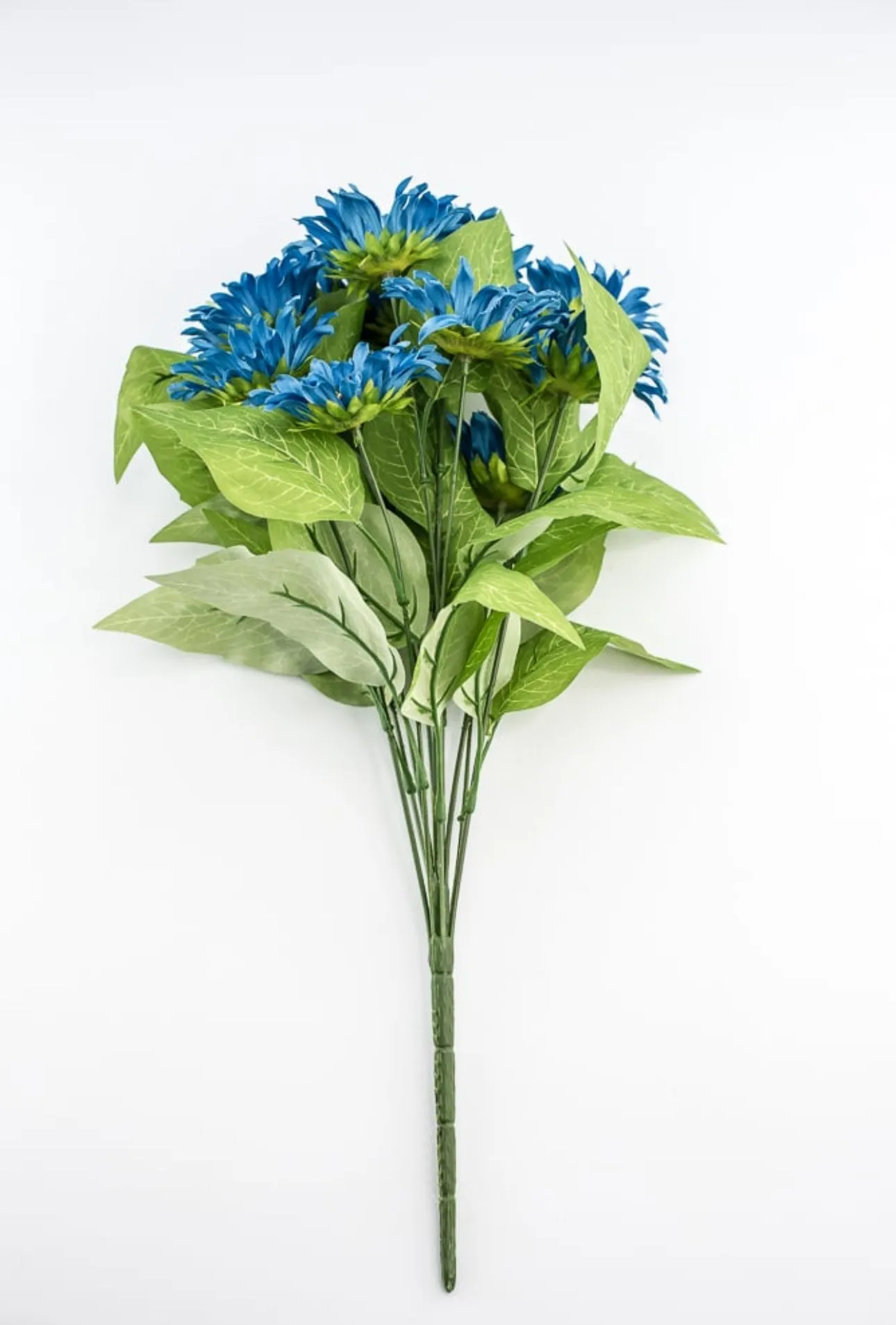 Artificial Sunflower flower bush - blue