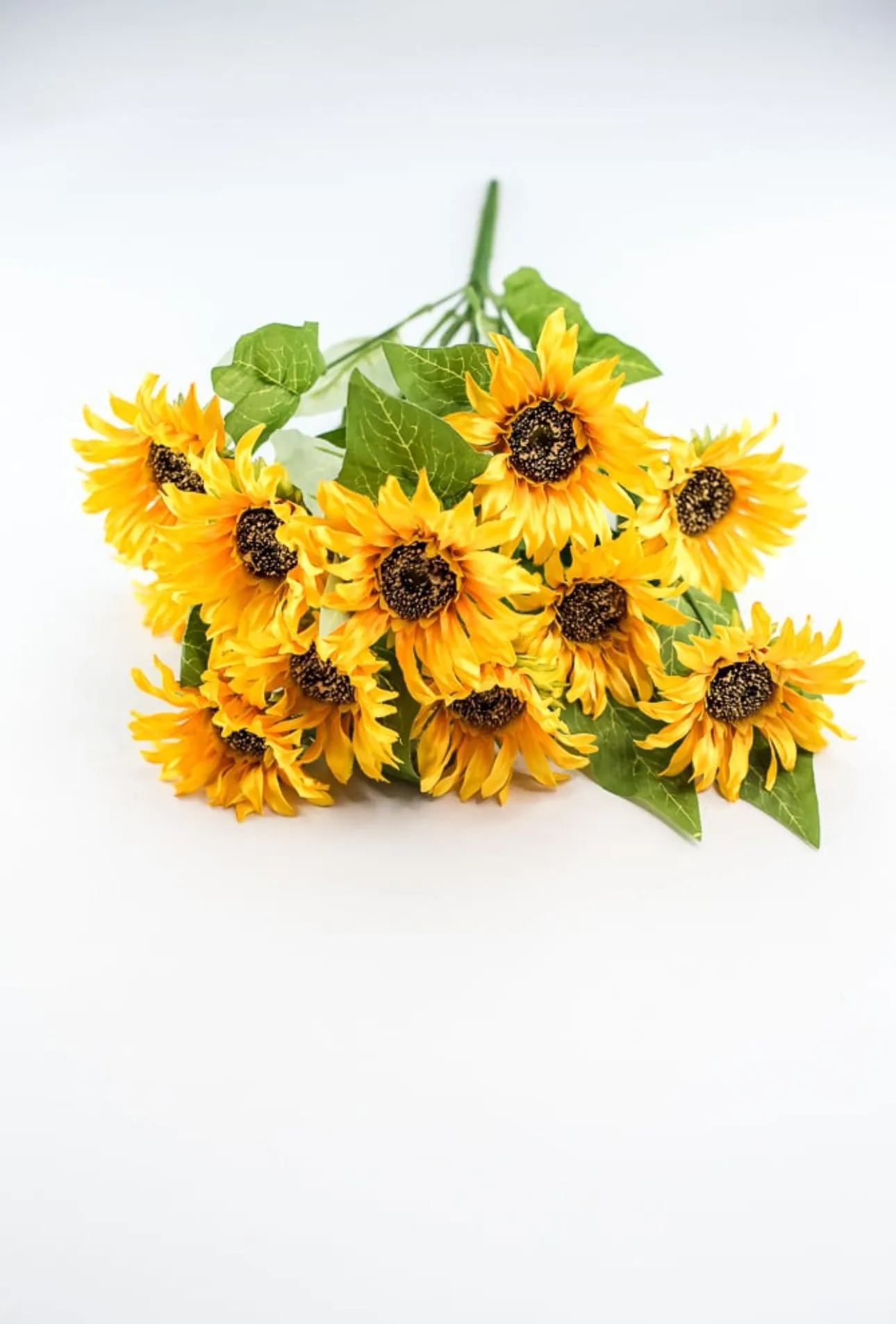 Artificial Sunflower flower bush - yellow