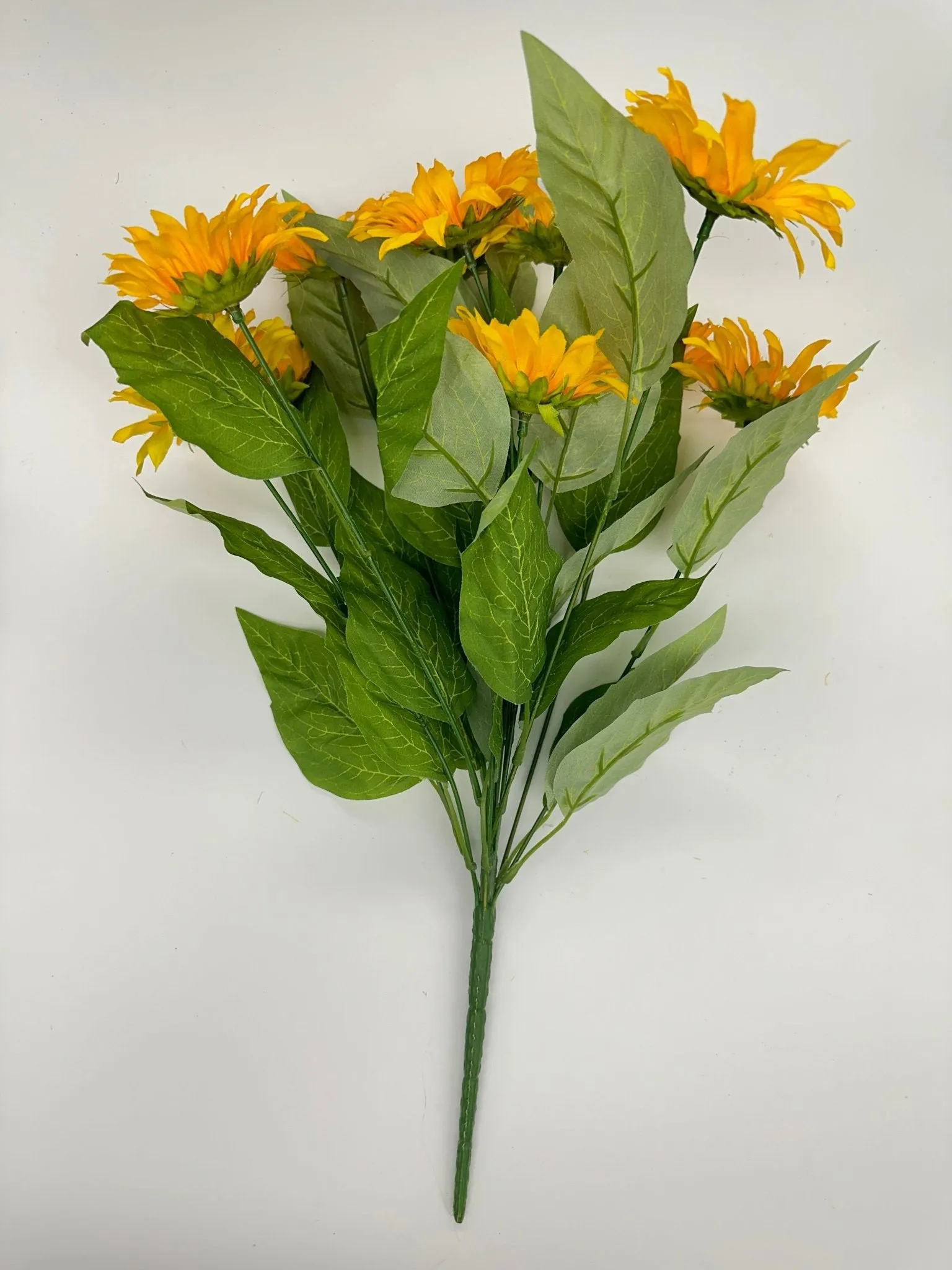 Artificial Sunflower flower bush - yellow