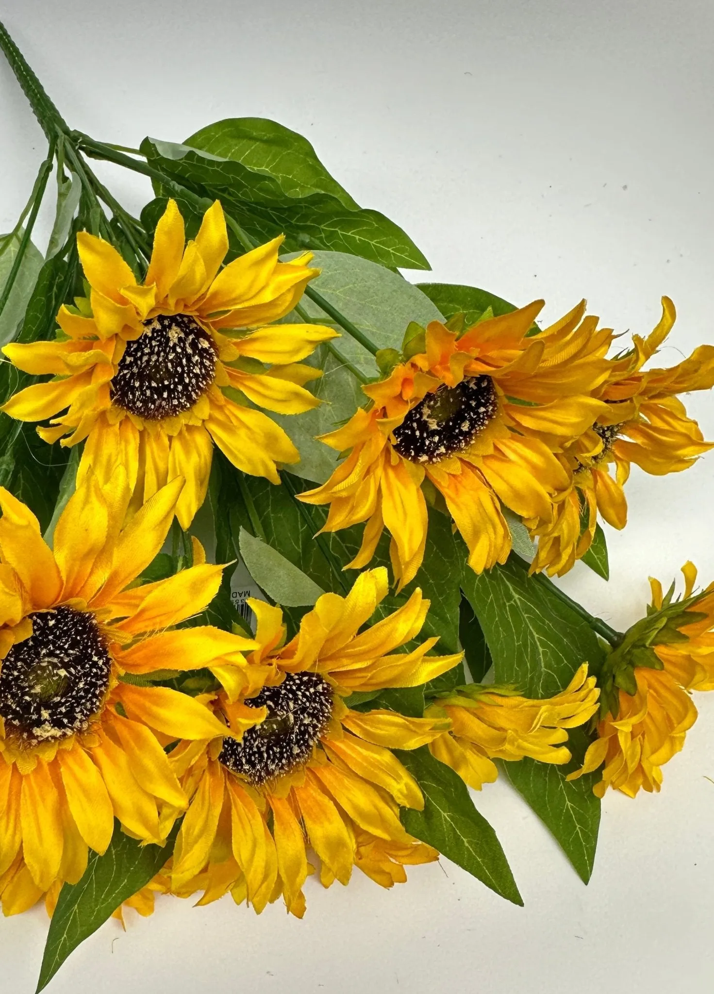 Artificial Sunflower flower bush - yellow