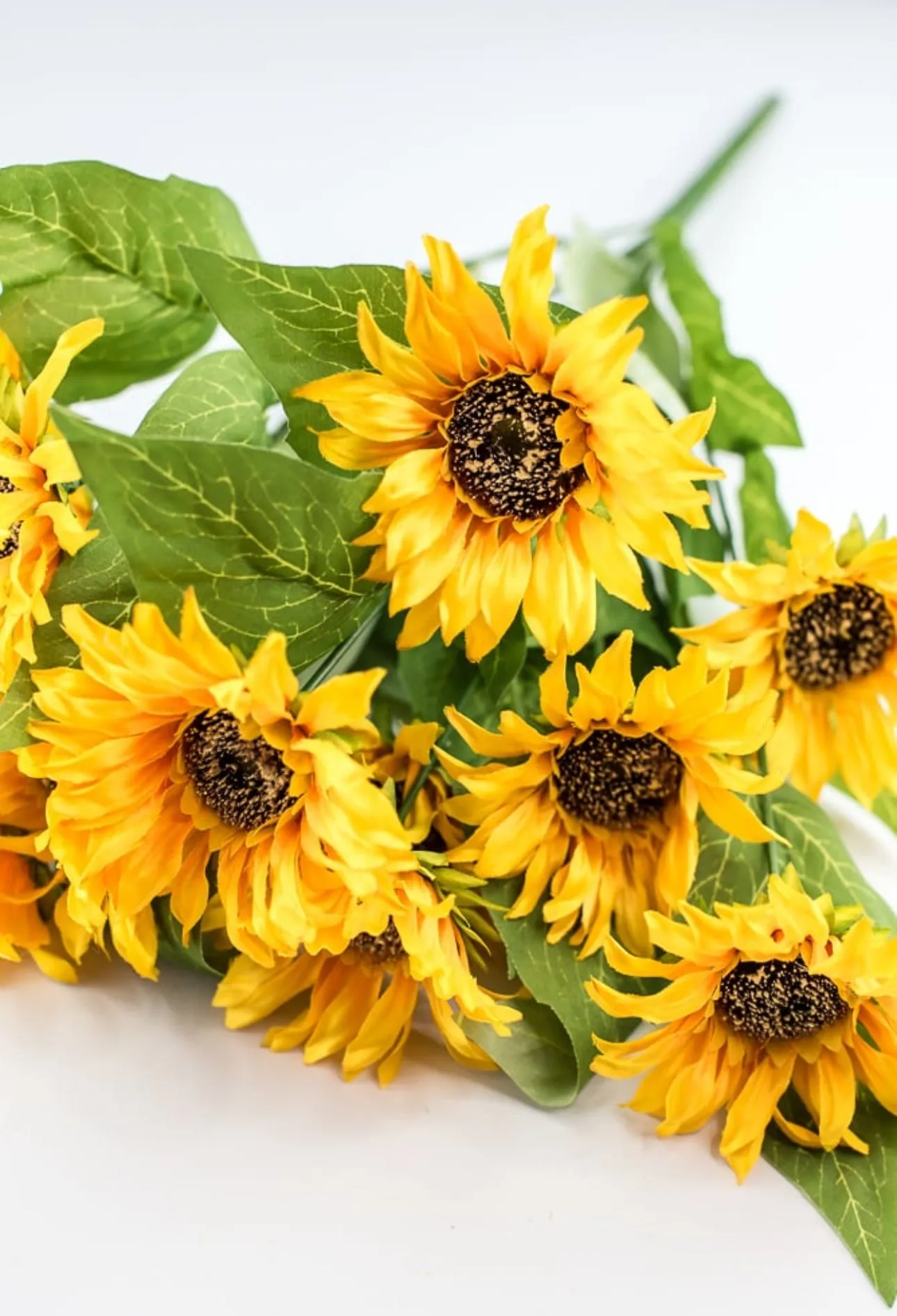 Artificial Sunflower flower bush - yellow