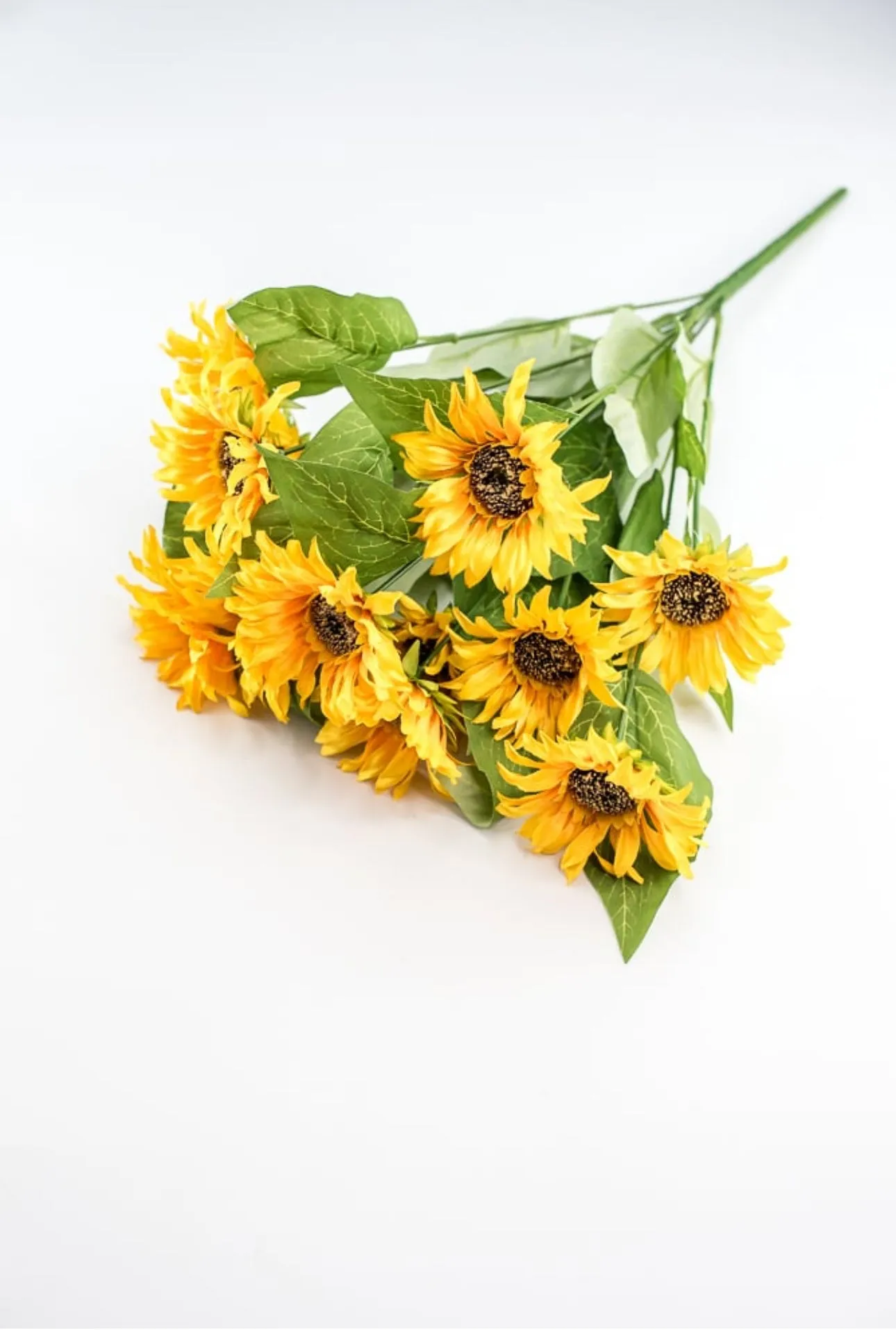 Artificial Sunflower flower bush - yellow