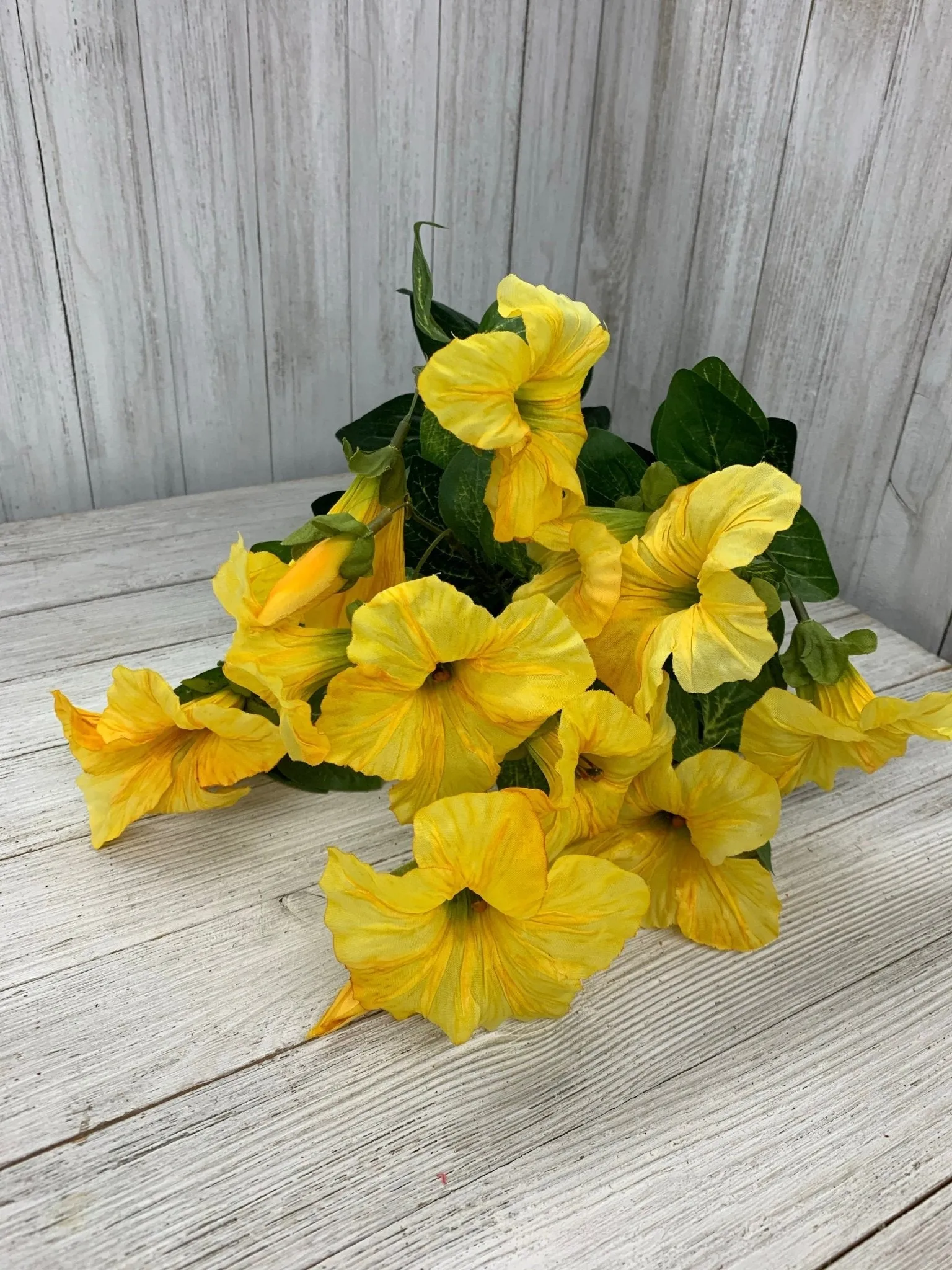 Artificial yellow morning glory / artificial petunias flowers,