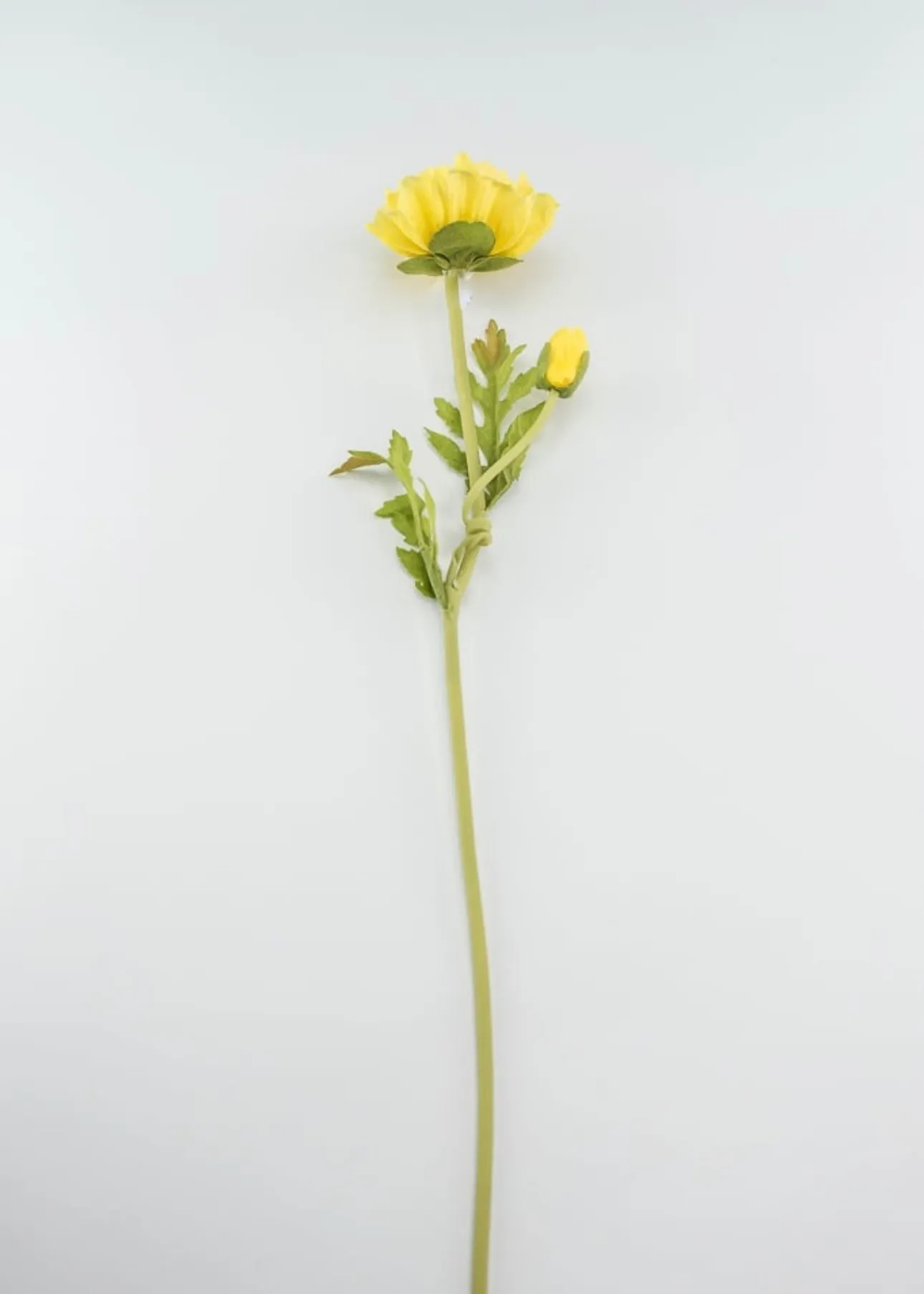 Artificial yellow poppy spray - real touch