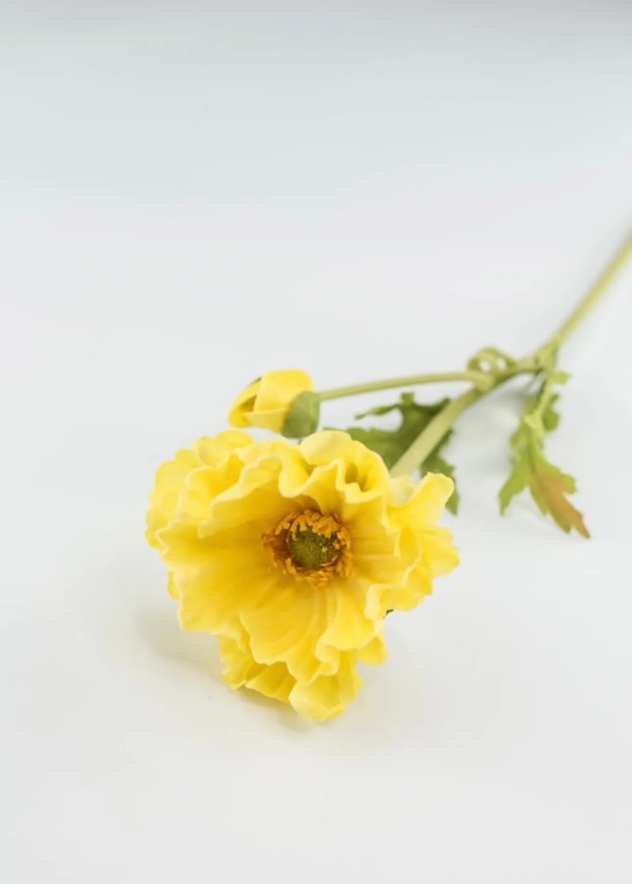 Artificial yellow poppy spray - real touch