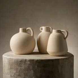 Artisan Cream Stoneware Vase