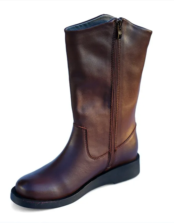 Autumn Winter Comfortable Mid-tube Women's Long Boots