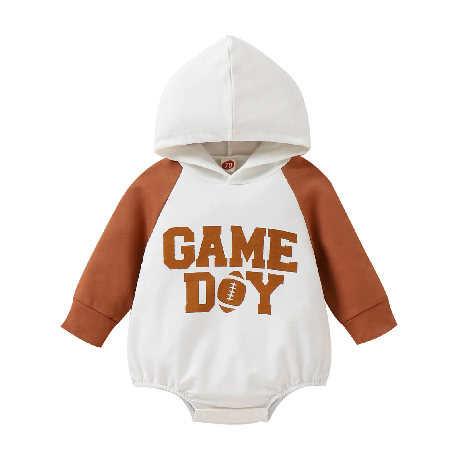 Baby Gameday Hoodie Rompers