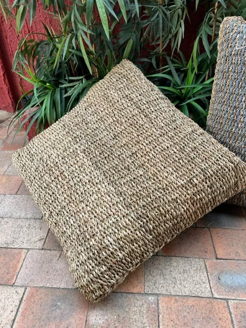 Balah Black/Natural Pouf 80x80