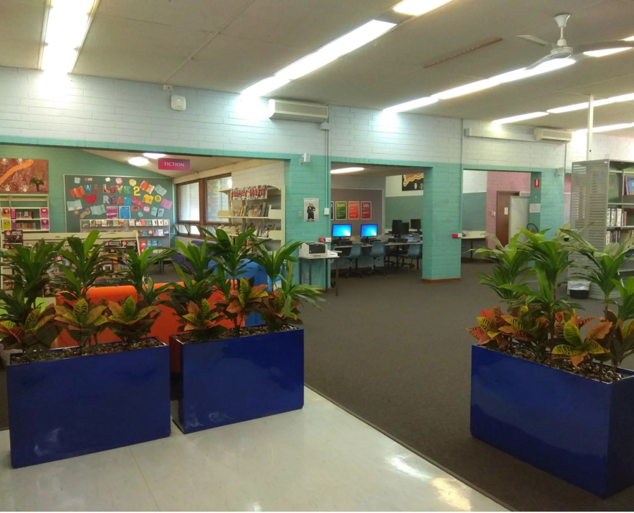 Balga Senior High School - Artificial Plants and Planter Boxes